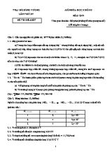 Đề thi đề xuất kỳ thi trại hè Hùng Vương lần thứ XV môn Hóa học Lớp 10 năm 2019